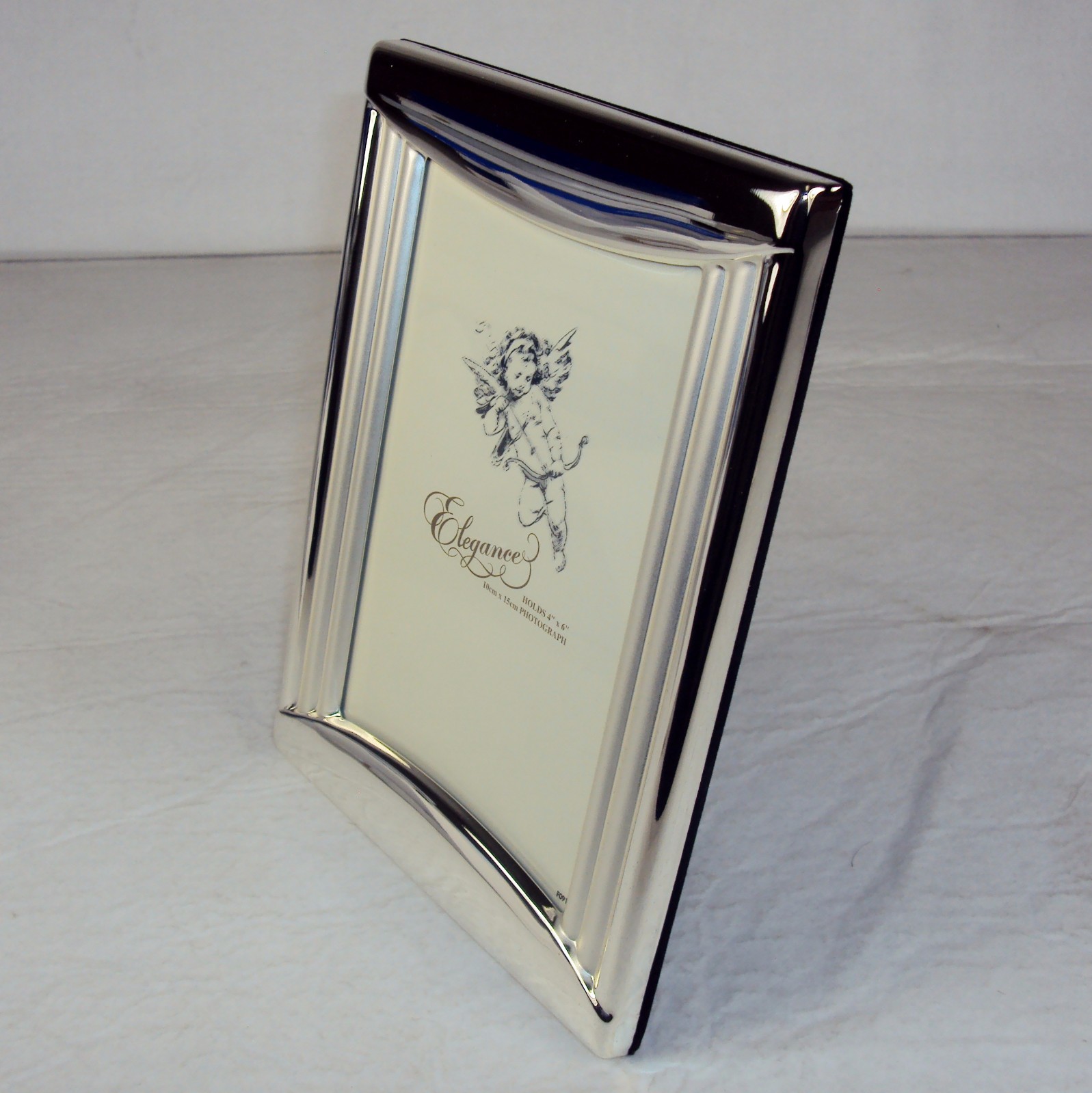 4&Prime; X 6&Prime; Stainless Steel Desktop Photo Frame ~ Elegance, Bi-Directional ~ FR-154
