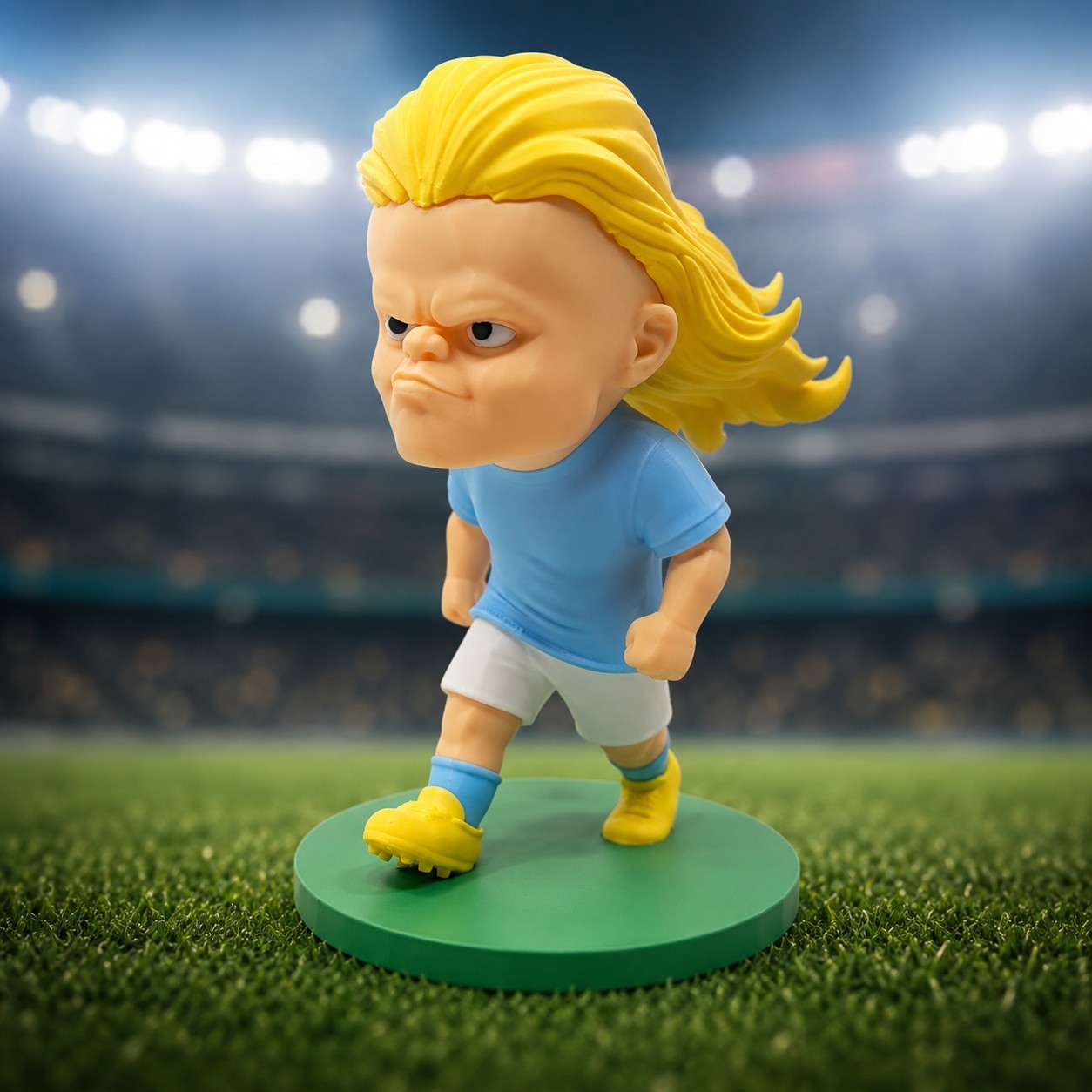 Erling Haaland Soccer Figure 3D Printed Football Fan Desk Decor Gift 7.9in New