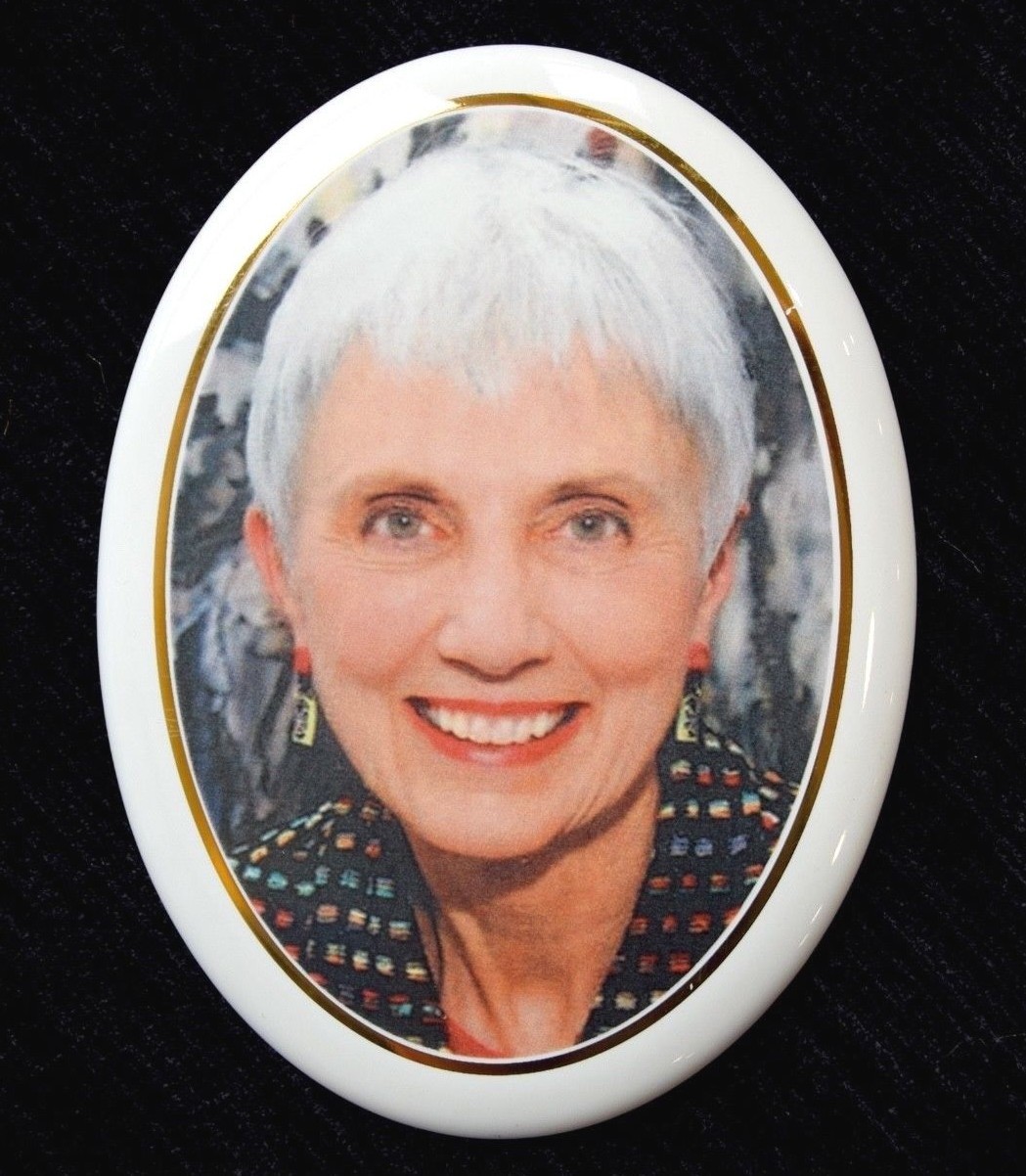 Personalised Memorial Photo Plaque 8x10cm Oval Ceramic Grave Headstone Gold Edge