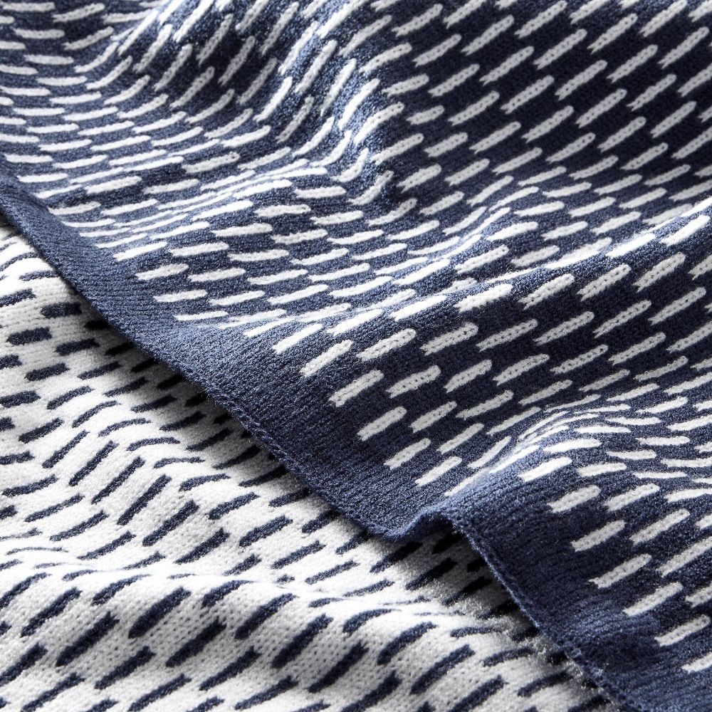 Knit Throw Blanket Navy – Hearth & Hand with Magnolia