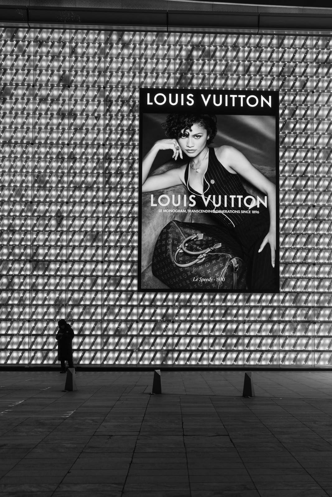 Louis Vuitton Decorative Black White Vertical 24×36 Poster Frame Included