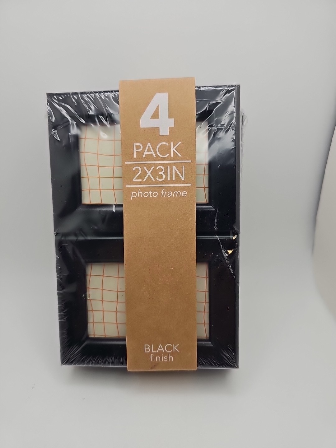 Harbortown Industries 4 Pack Mini Photo Frames 2&Prime; x 3&Prime; Black NIP!!