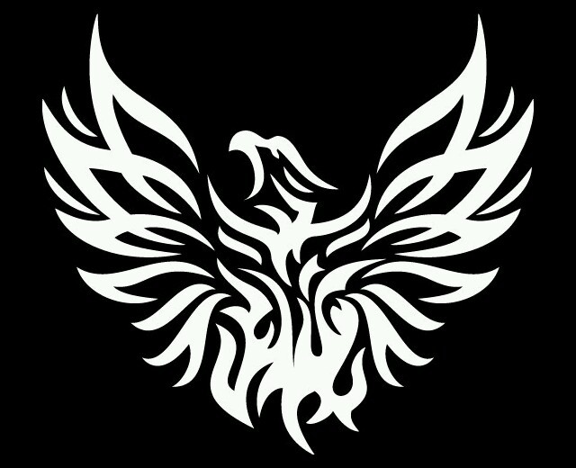 PHOENIX BIRD Tribal Flame Vinyl Decal Car Wall Window Sticker CHOOSE SIZE COLOR