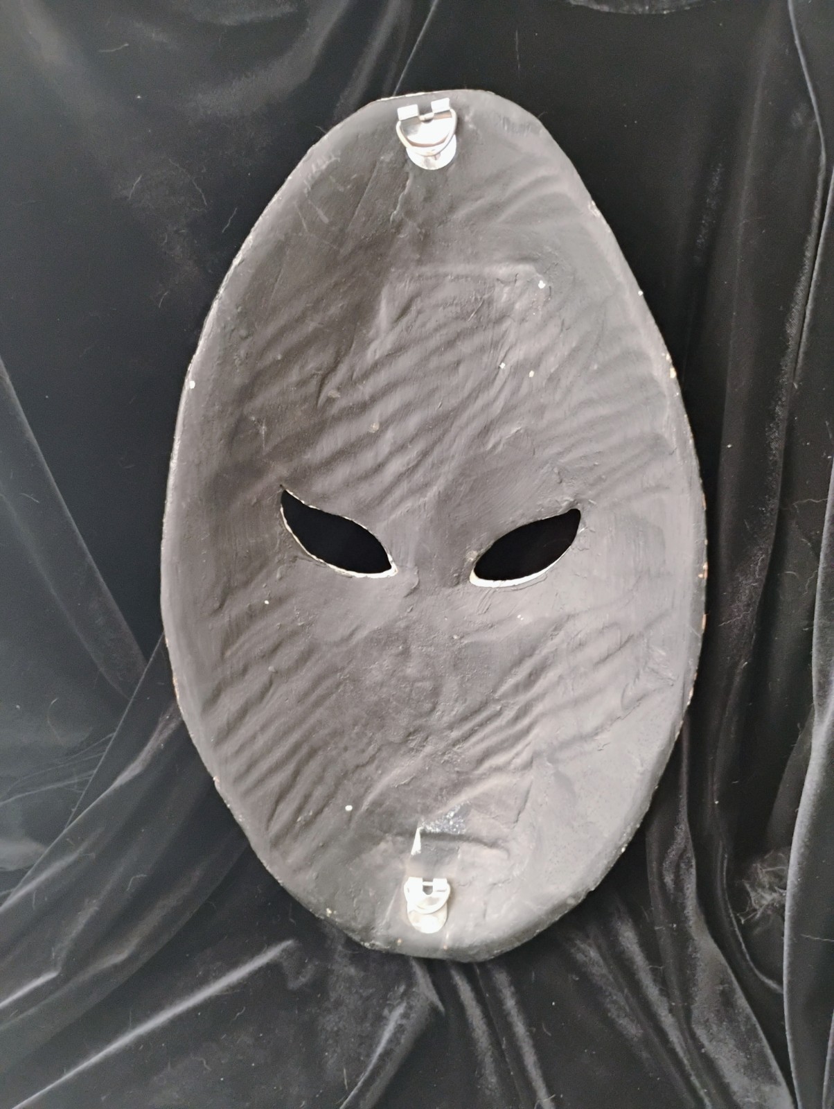 Modern Art, Two Faced Smiling Frowning Wood Mask, Wall Decor,18&Prime; Tall
