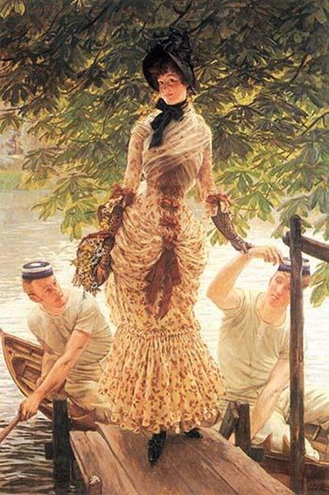 On the Thames James Tissot Poster Print