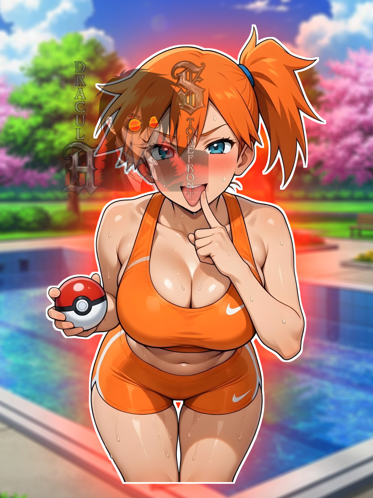 Adult Anime Waifu Pokemon Misty/ Kasumi 6&Prime; Vinyl Sticker