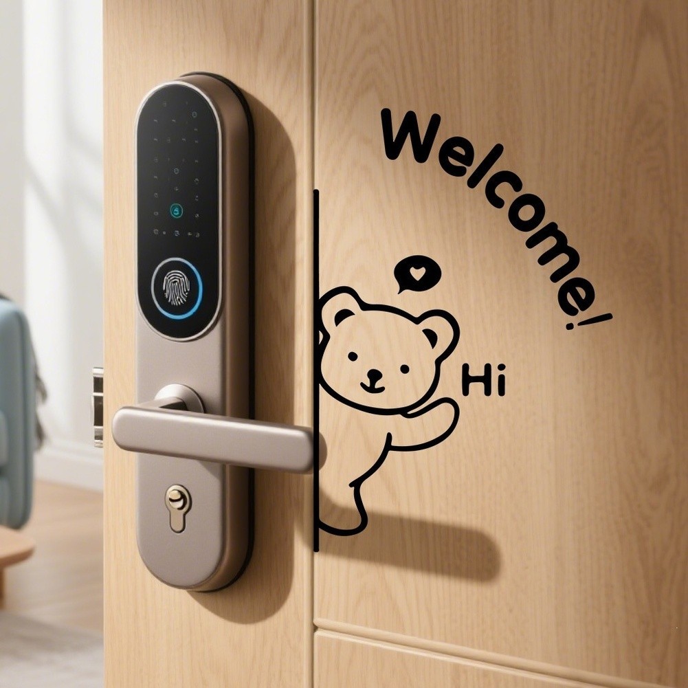 Glow in the Dark Blue Bear Wall Sticker PVC Removable Anti Static Decor 20x17cm
