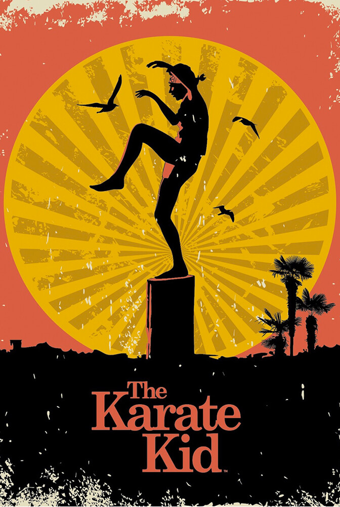 The Karate Kid – Movie Poster (The Crane / Sunset At Beach) (Size: 24&Prime; x 36&Prime;)