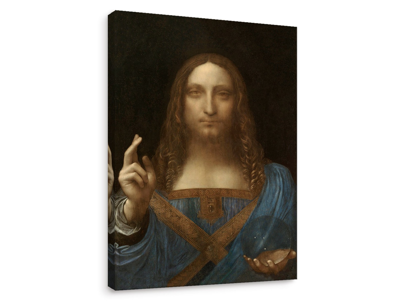 – Salvator Mundi, by Leonardo DaVinci, Oil painting Reproduction – Giclee Wal…