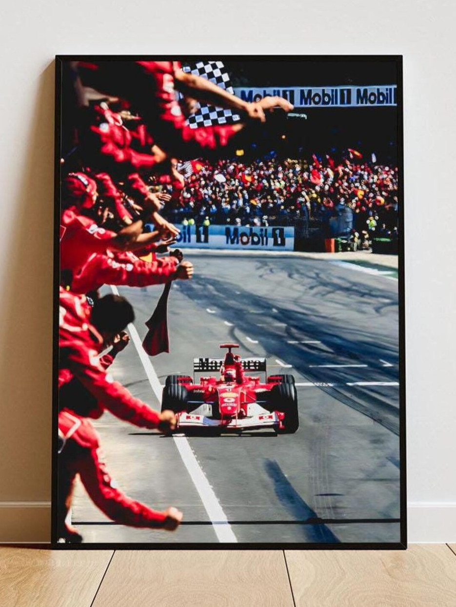 Michael Schumacher Ferrari F1 Poster – Classic Formula 1 Wall Decor
