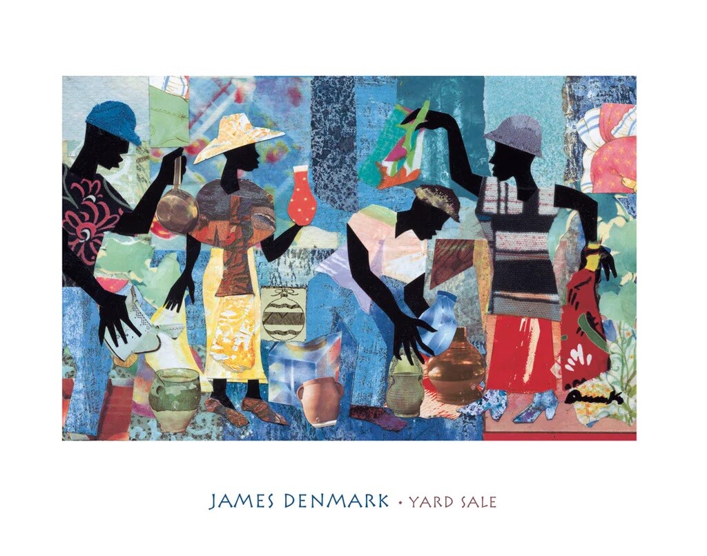 Yard Sale, James Denmark, Wall Art Print Poster 22&Prime; x 28&Prime; 1367