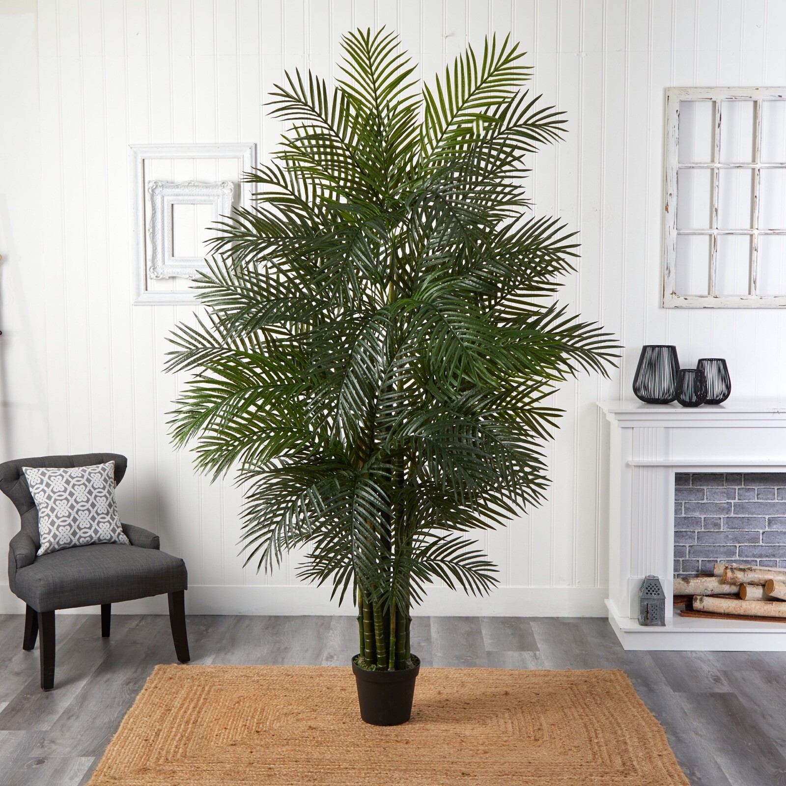 7.5&prime; Artificial Areca Tropical Palm Tree UV (Indoor/Outdoor). Retail $645