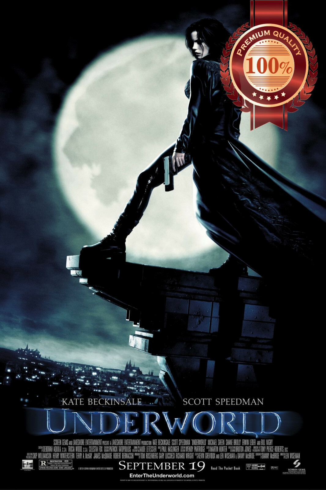 UNDERWORLD 2003 OFFICIAL ORIGINAL CINEMA MOVIE FILM PRINT PREMIUM POSTER