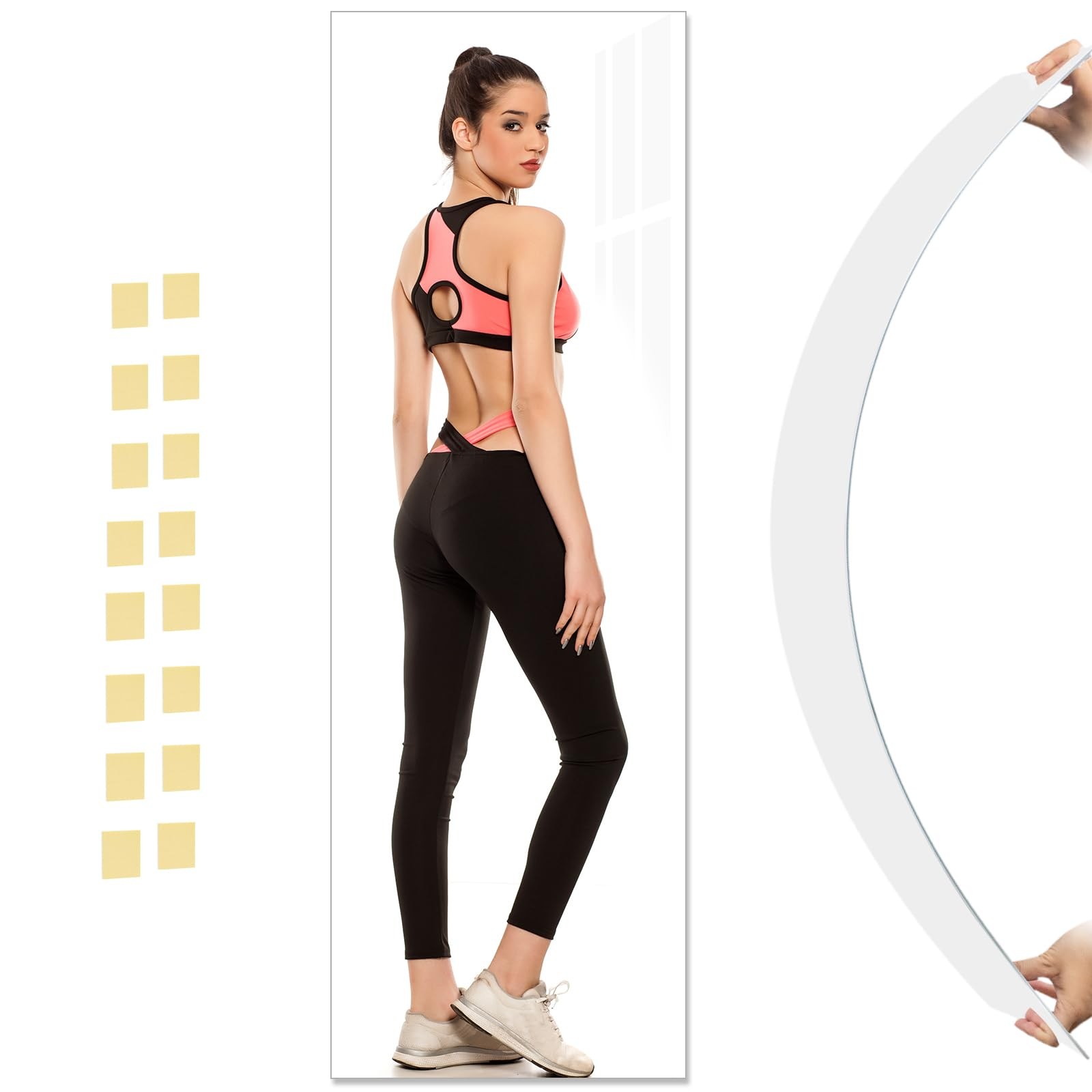 47.25×15.75 Inch Full-Length Mirror,Acrylic Shatterproof Soft Mirror, Non-Gla…