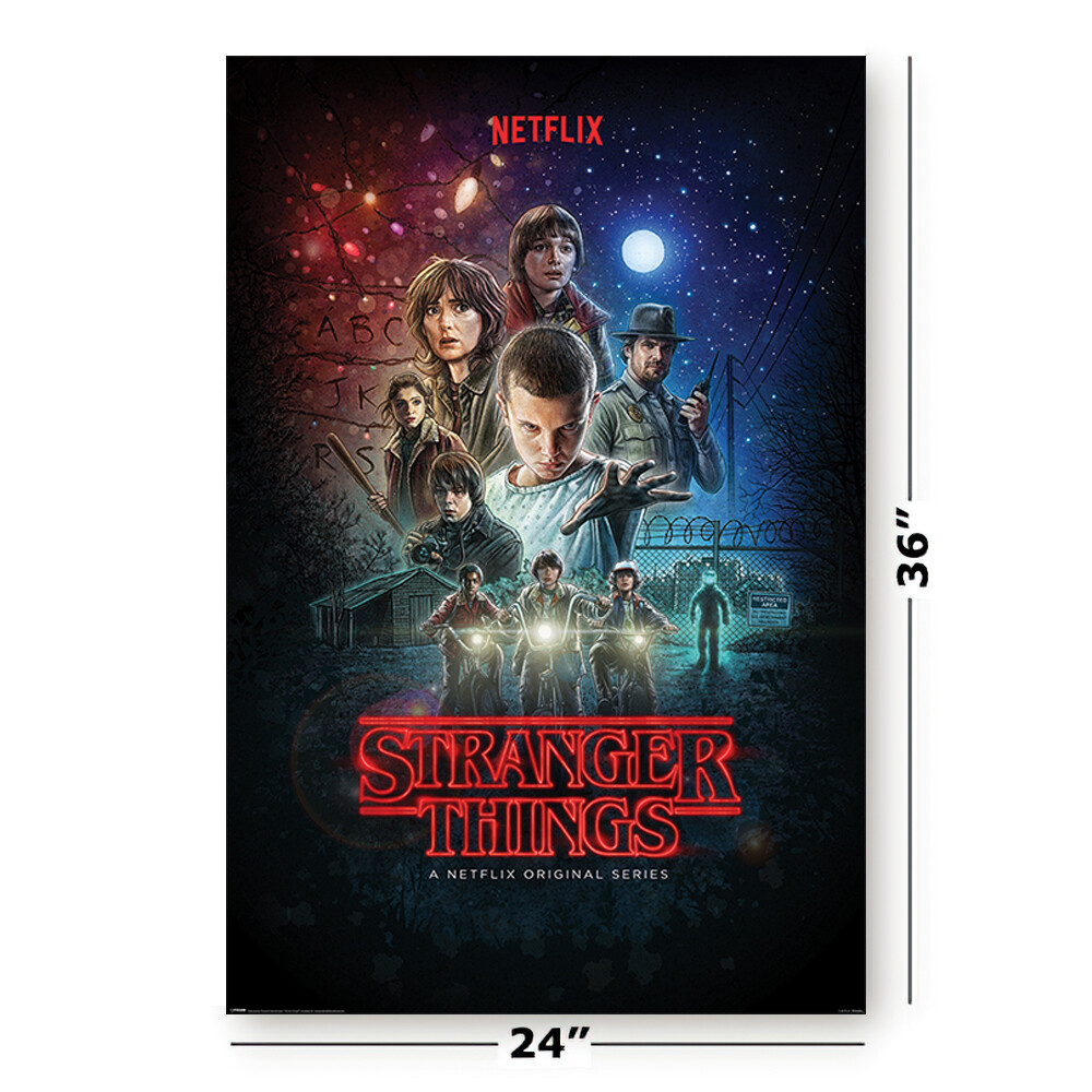 STRANGER THINGS – SEASONS 1, 2, 3 & 4 – TV SHOW POSTER SET (REGULAR STYLES 4)