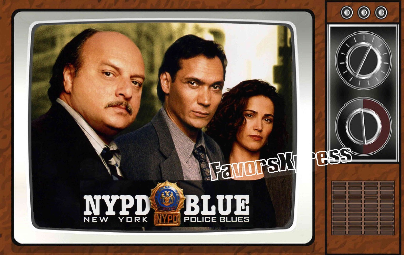 NYPD BLUE Classic TV Show PHOTO MAGNET 4 X 2.5 INCHES