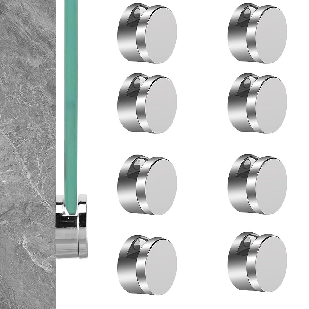 Frameless Mounting Hardware Kit Holder Clips Round Shape Dual-Screw3603