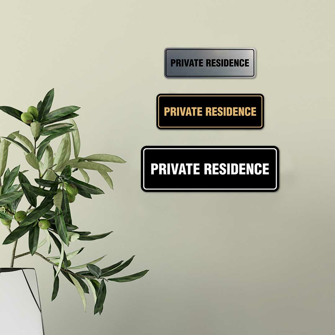 Signs ByLita Standard Private Residence Sign