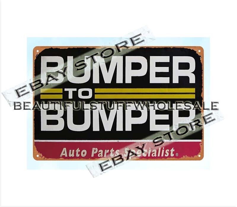 Bumper to Bumper auto parts specialist metal tin sign new bedroom design
