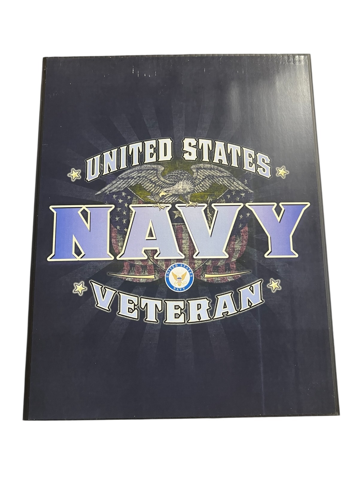 US Navy Poster Print Veteran Anchors Aweigh Bald Eagle Honor Courage Commitment