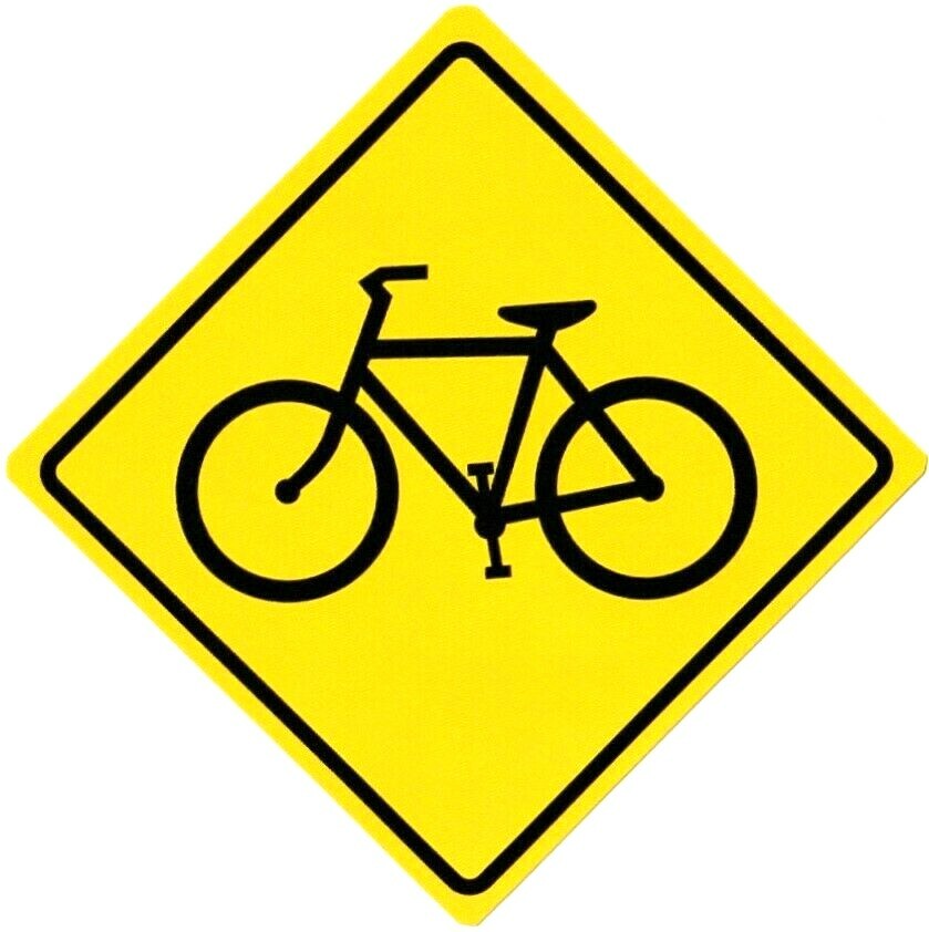 Cycling Street Sign Decal [Share the Road] Bicycle Bicycling Bike Biking Sticker