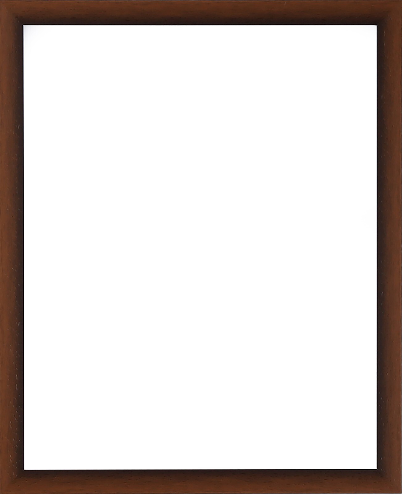 Custom Matted Picture Poster Frame & Mat 1-1/8&Prime; Brown Modern 313VIII 16×20 24×36