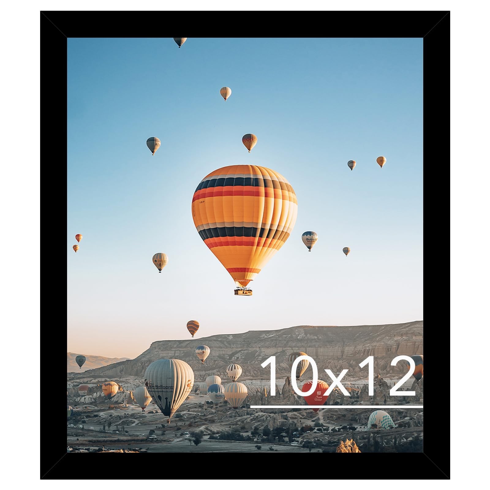 JCJMY 10×12 Picture Frame Black for Wall Hanging, Wall Mounting Horizontally …