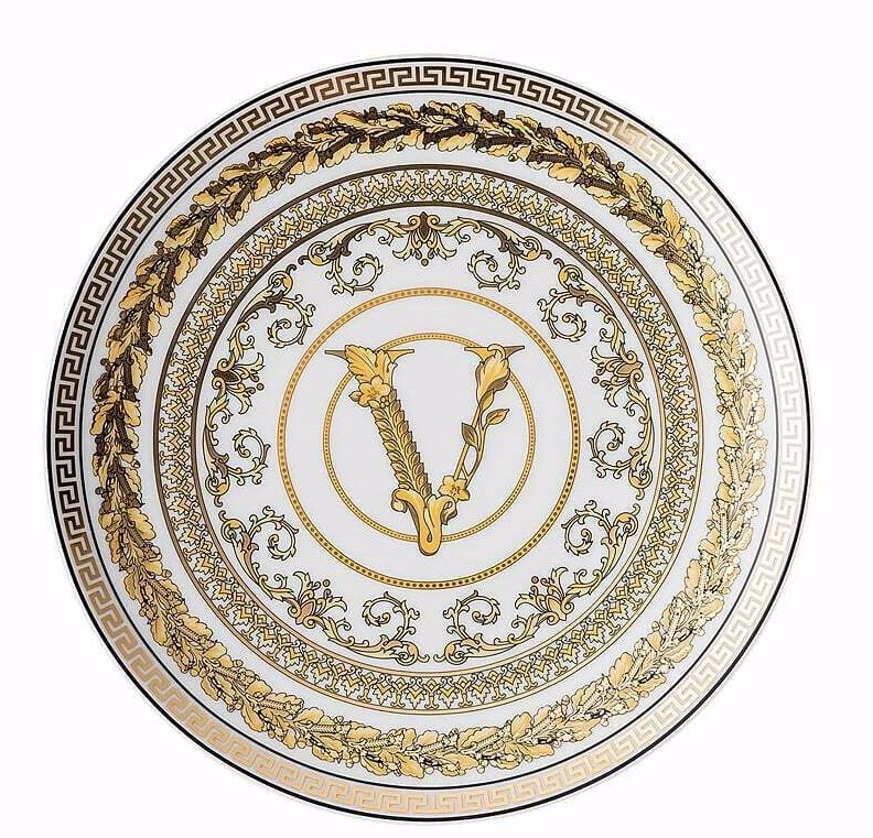Versace Rosenthal – Flat Plate 17cm Virtus Gala White Versace