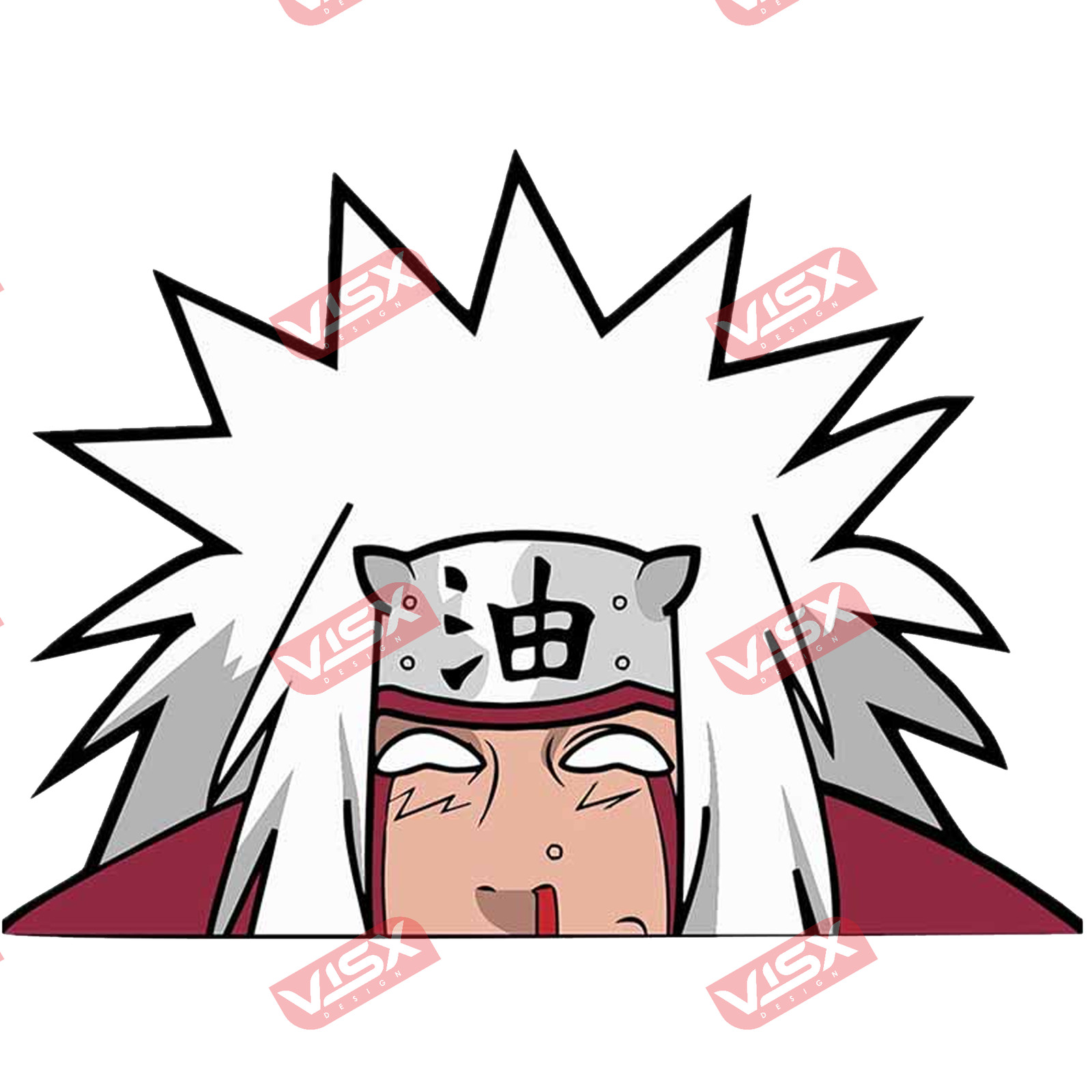 Jiraiya Naruto Peeker Anime Bumper Sticker Car Decal Funny Vinyl Window