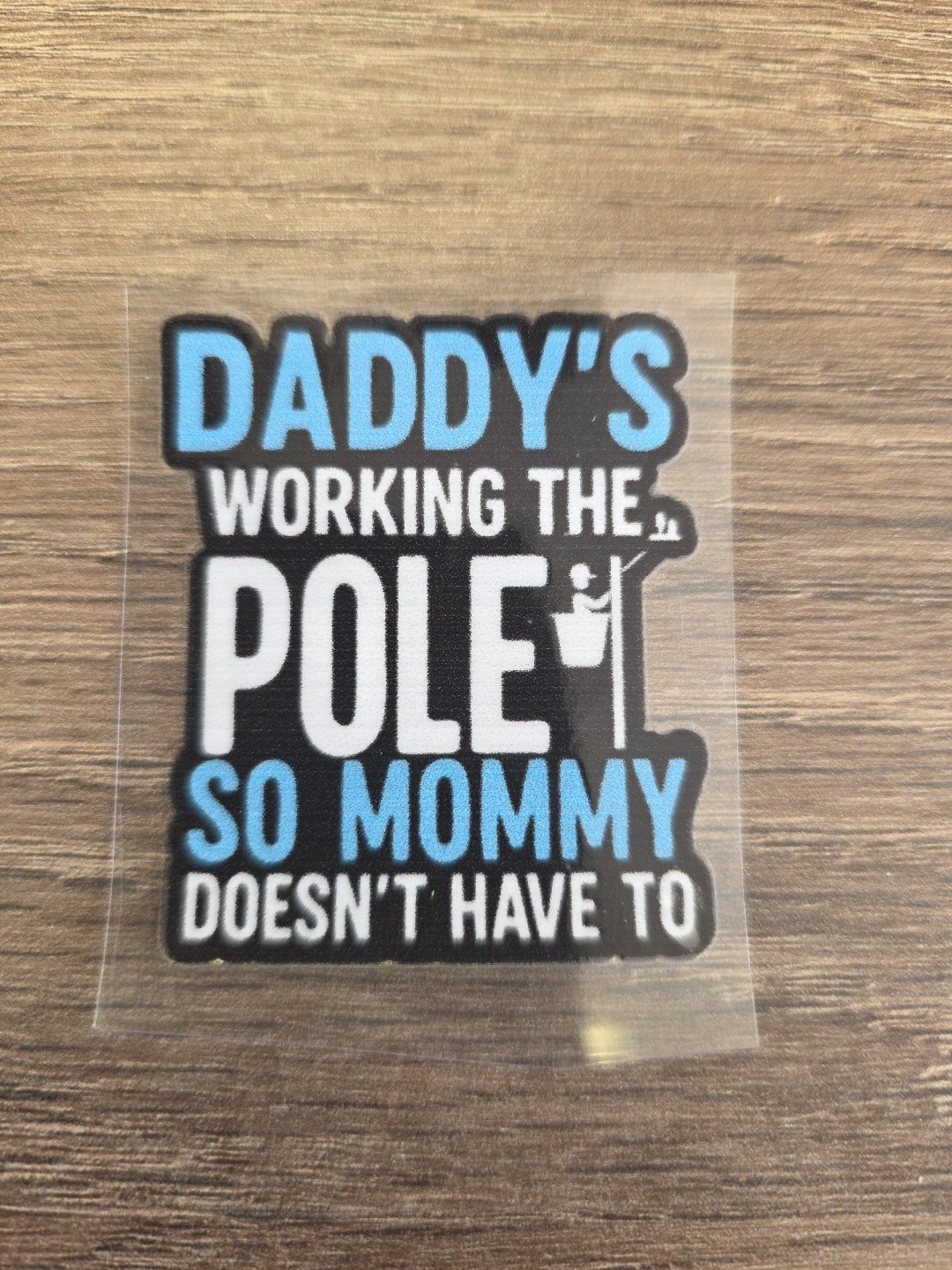 Funny Hardhat Vehicle UV DTF decal Sticker Waterproof Lineman Electrician