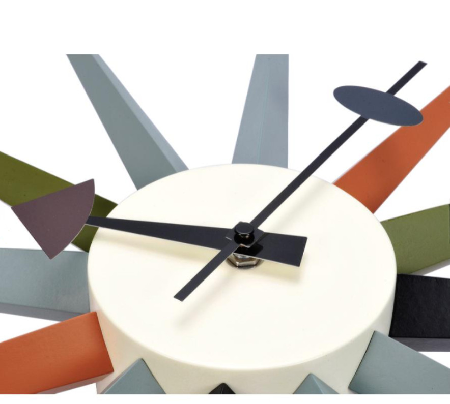 George Nelson Sunburst Wall Clock Multi Color Reproduct Design Furniture