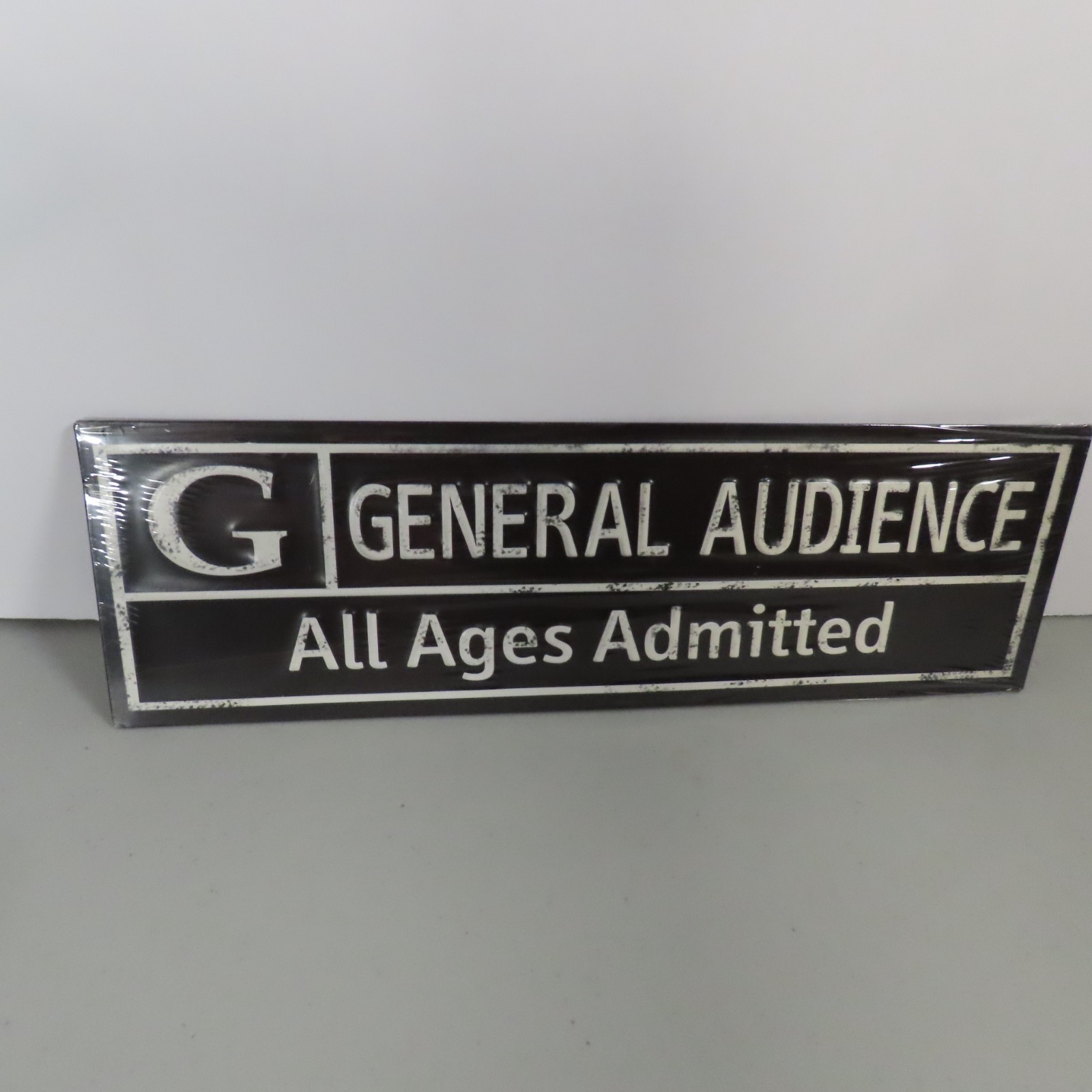 G General Audience All Ages Admitted Metal Sign Retro Movie Theater Decor