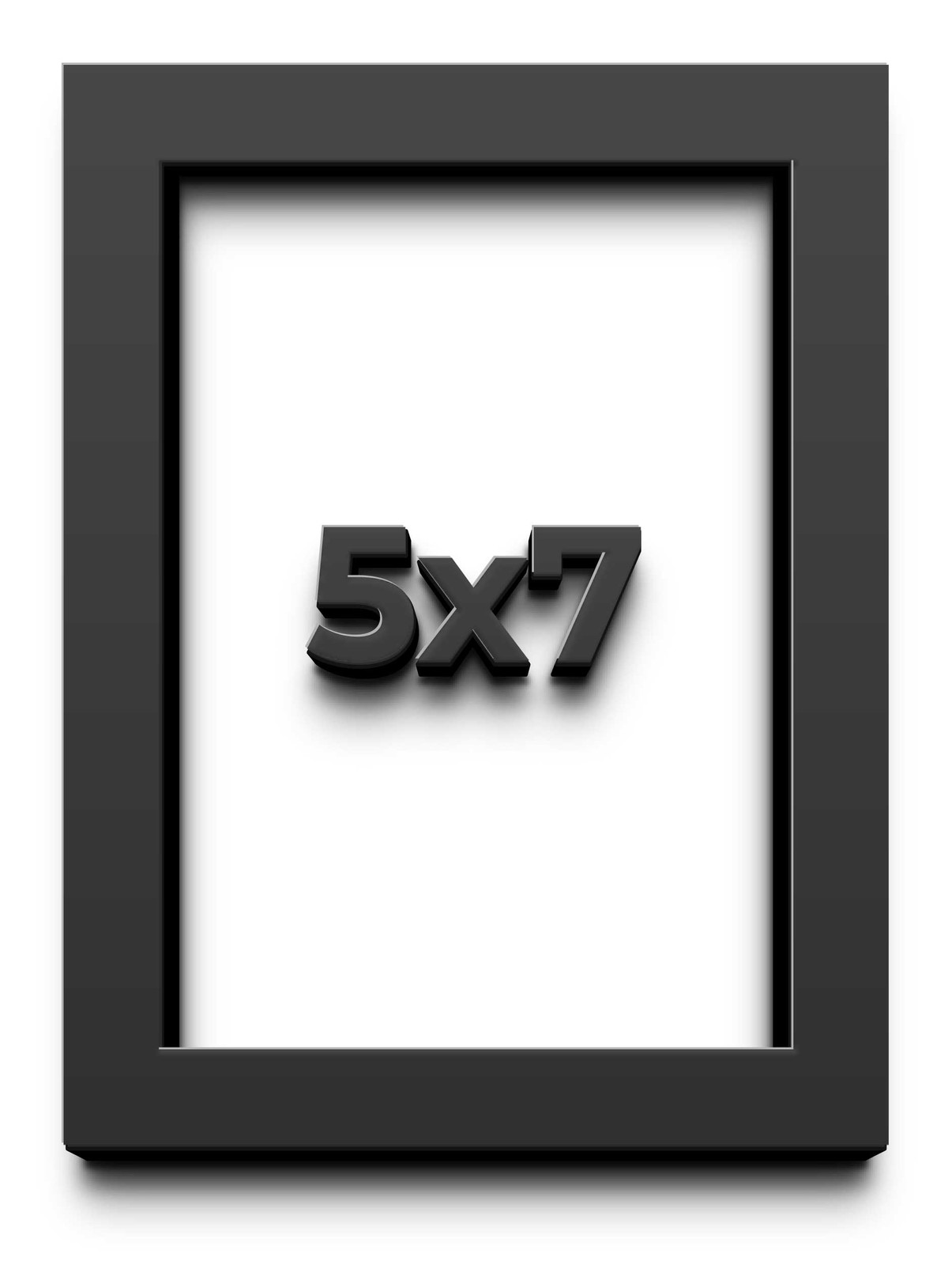 5×7 In Shadow Box Frame Black | 1 inches Deep Real Wood Contemporary Shadowbox D
