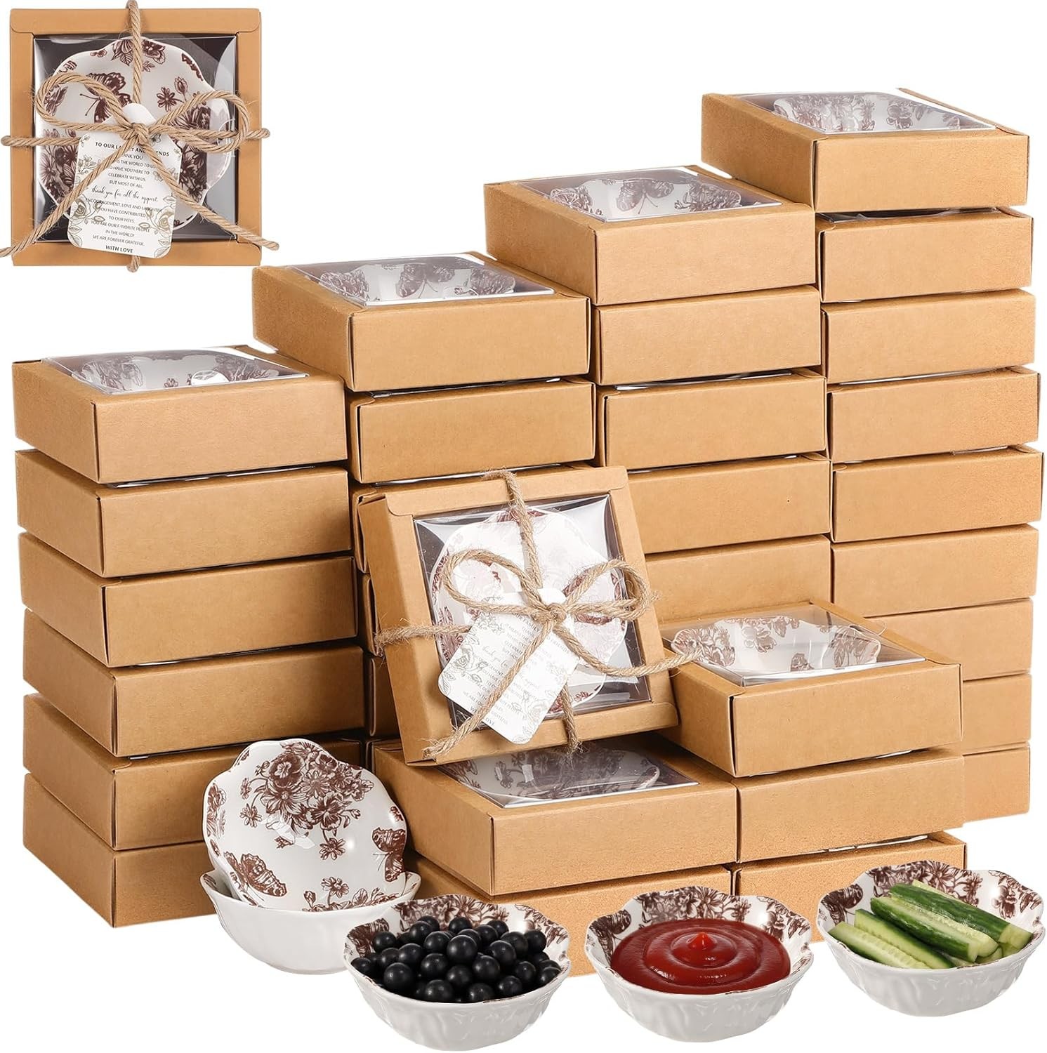 50 Pa Wedding Favors for Guests Small Ceric Bowls Bulk