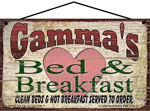 Gamma&rsquo;s Bed and Breakfast Sign for Grandma Mother&rsquo;s Day Gift Home B&B Decor