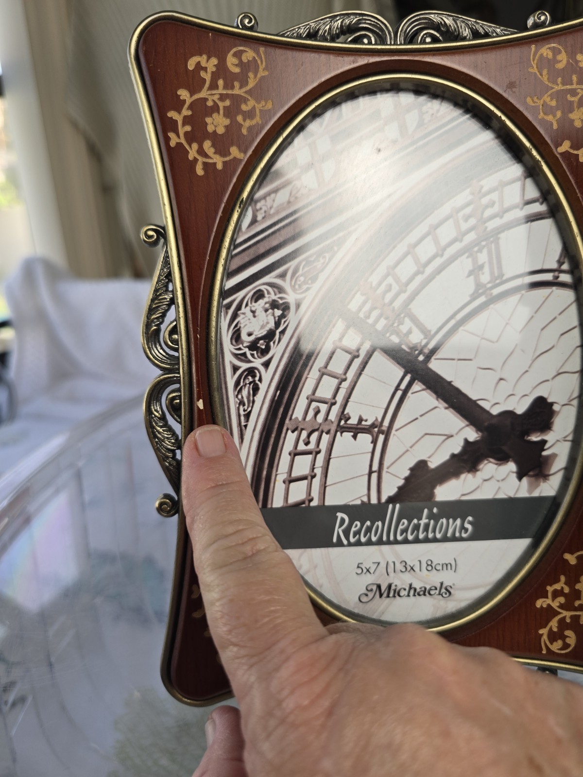Pair of Art Deco Style Ornate Photo Picture Frames 5×7