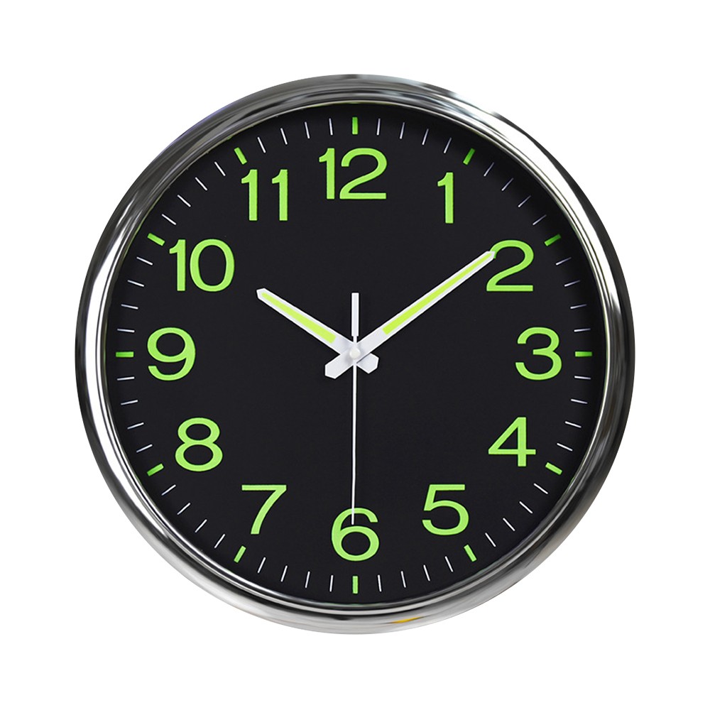 12 » Wall Clock Large Luminous Quartz Night Light Glow In The Dark Silent Home