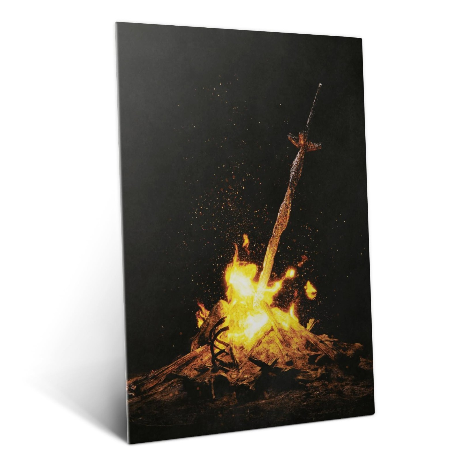 Dark Souls Metal Poster – Magnetic Mounting, Modern Wall Art, 12.6×17.7 in Decor