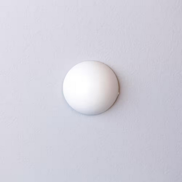 White Soft Dome Door Stop (2-Pack) – Durable, Gentle on Walls & Doors