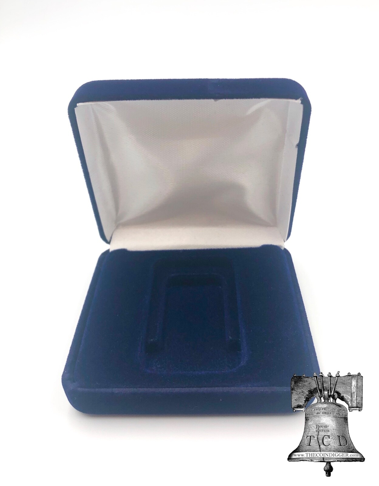 Air-tite Silver or Gold Bar Holder Capsule Velvet Display Steel Storage Box Case