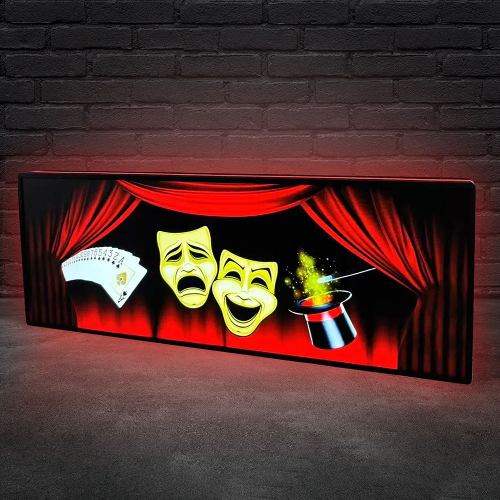 Theatre of Magic Pinball Topper LED Lightbox 3D Printed Lightbox Rock Your Game