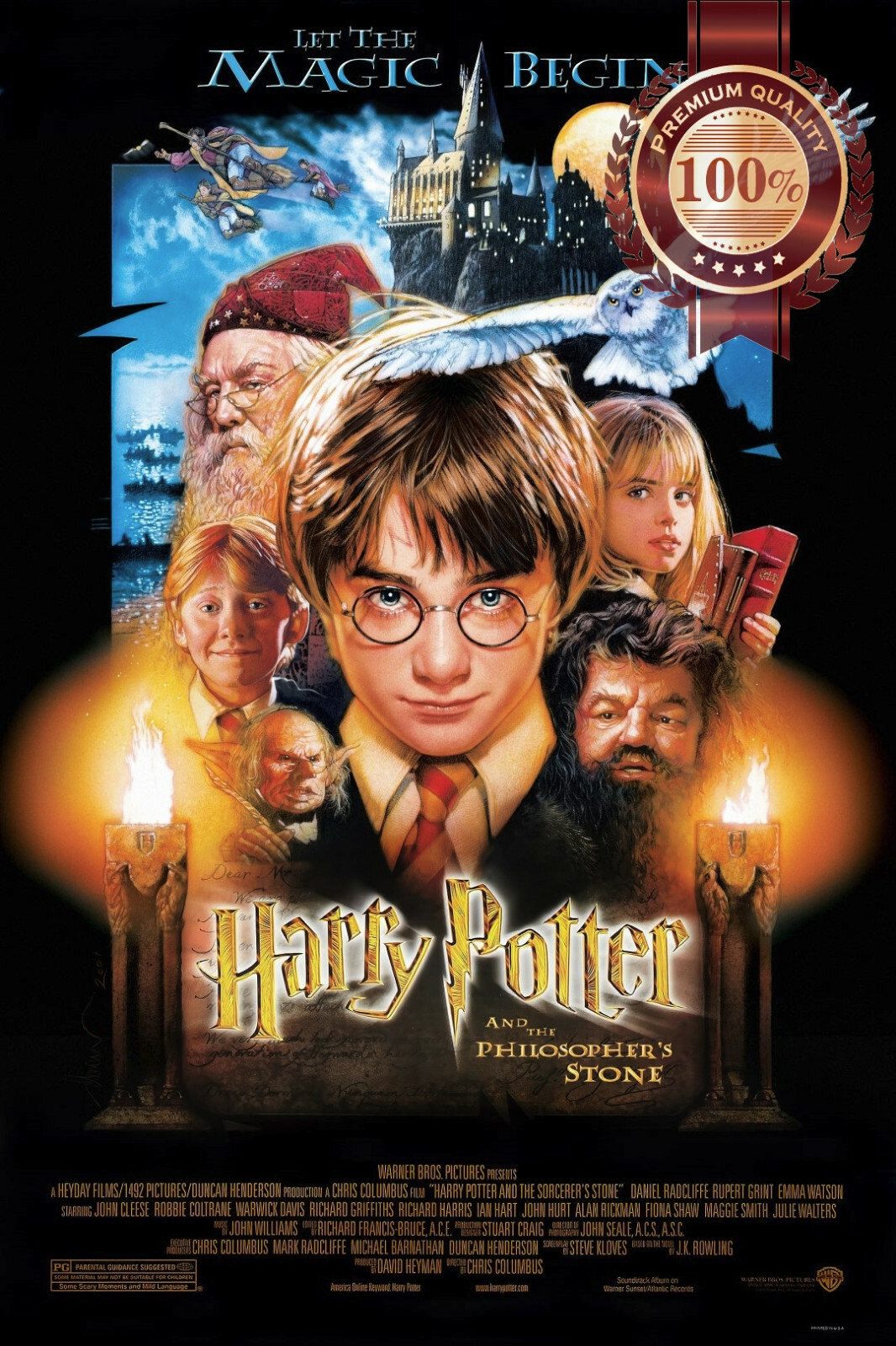 HARRY POTTER AND THE PHILOSOPHER&rsquo;S STONE OFFICIAL MOVIE PRINT PREMIUM POSTER