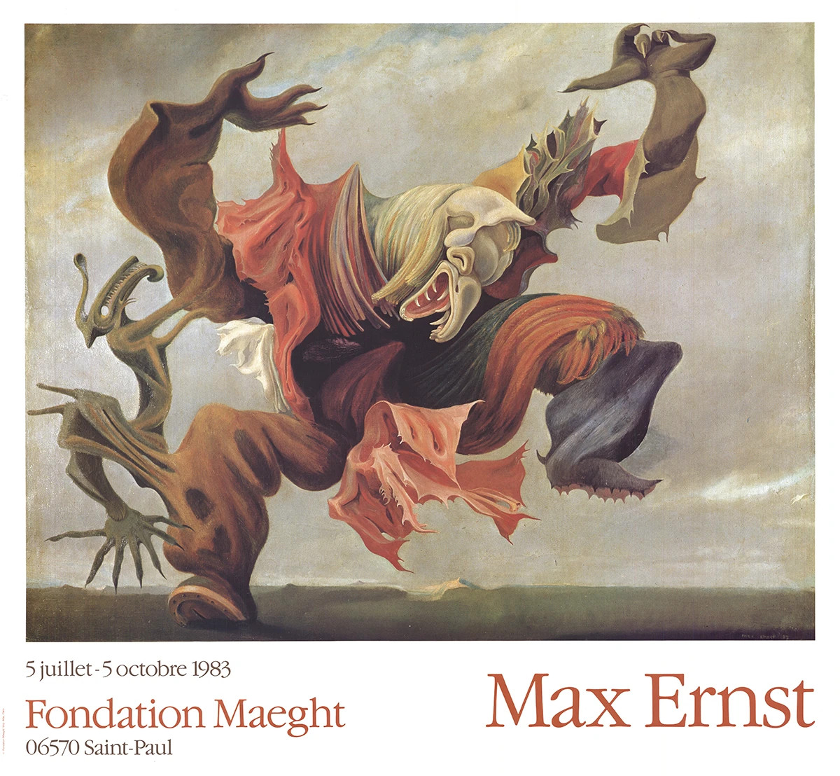 MAX ERNST L&rsquo;Ange Du Foyer, 1983
