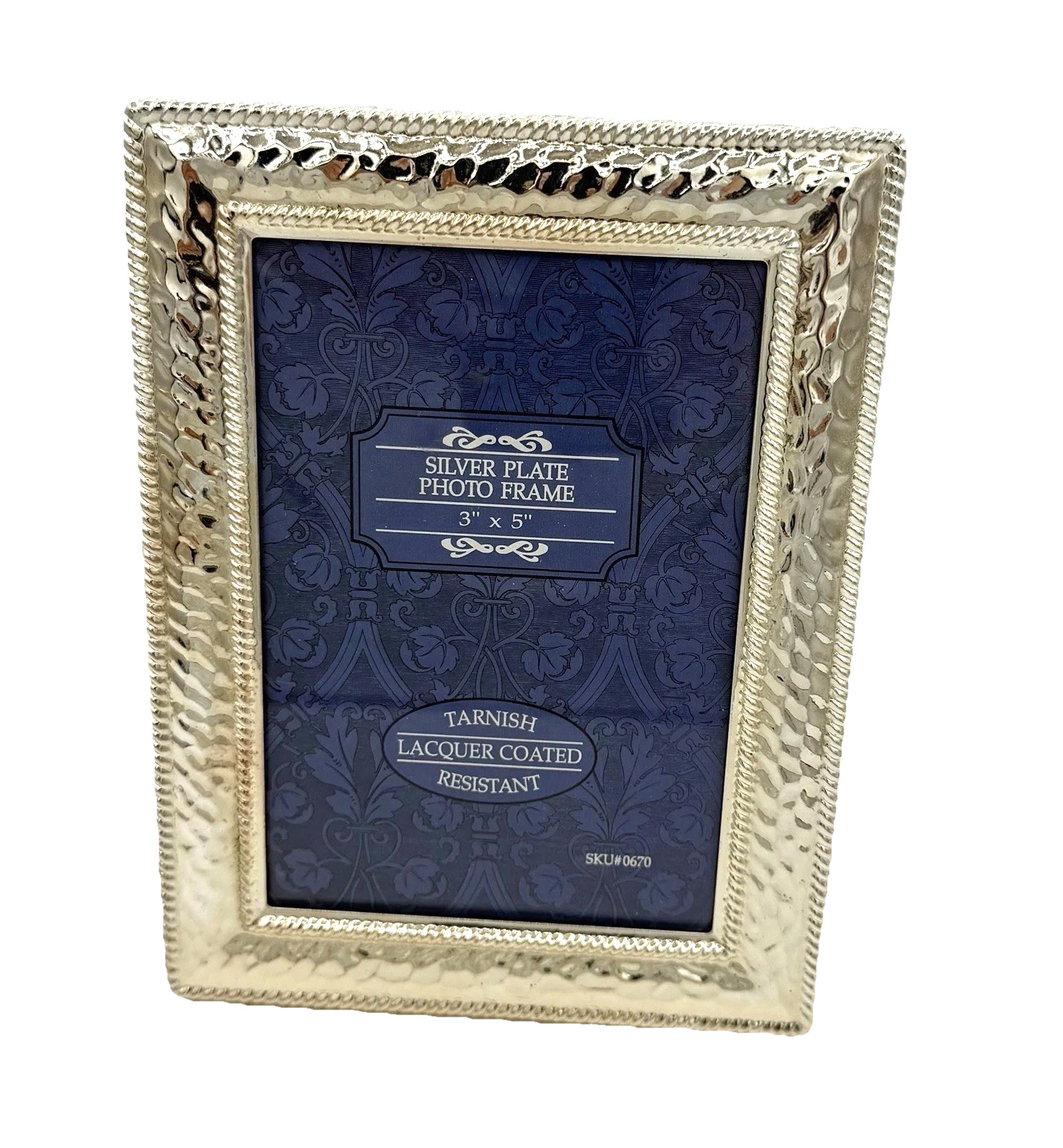 Silver Plate 3”x 5” Photo Picture Frame Tarnish Resistant Portrait or Landscape