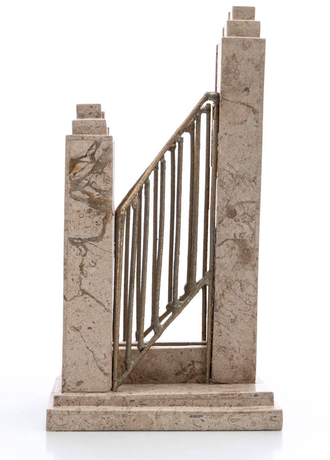 O.C. Tanner Display for Unknown Award Plaque of a Bridge / Staircase 11&Prime; 3.5lbs