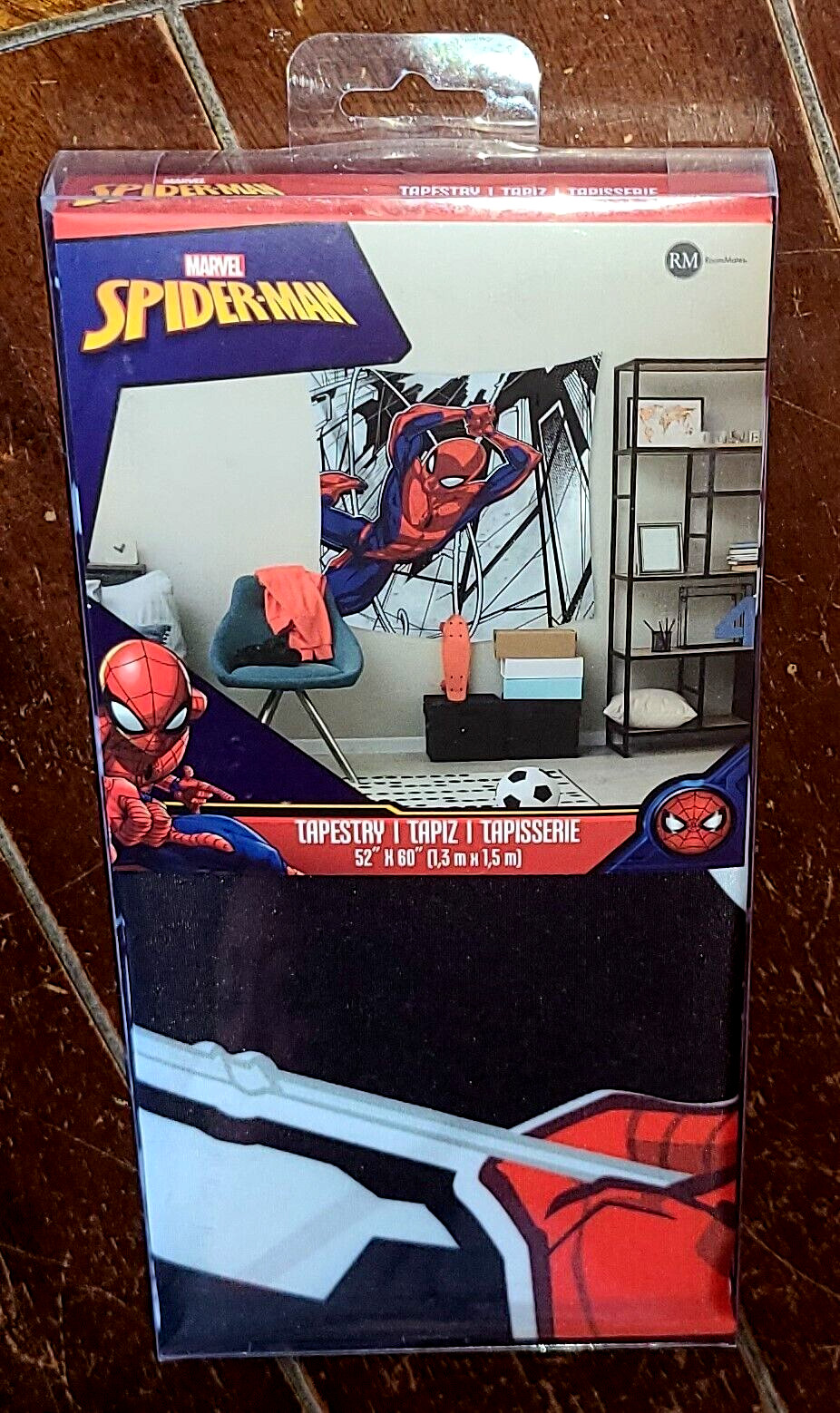 Marvel SPIDER-MAN TAPESTRY 60&Prime; x 52&Prime; (RoomMates, 2022) #TAP5288LG