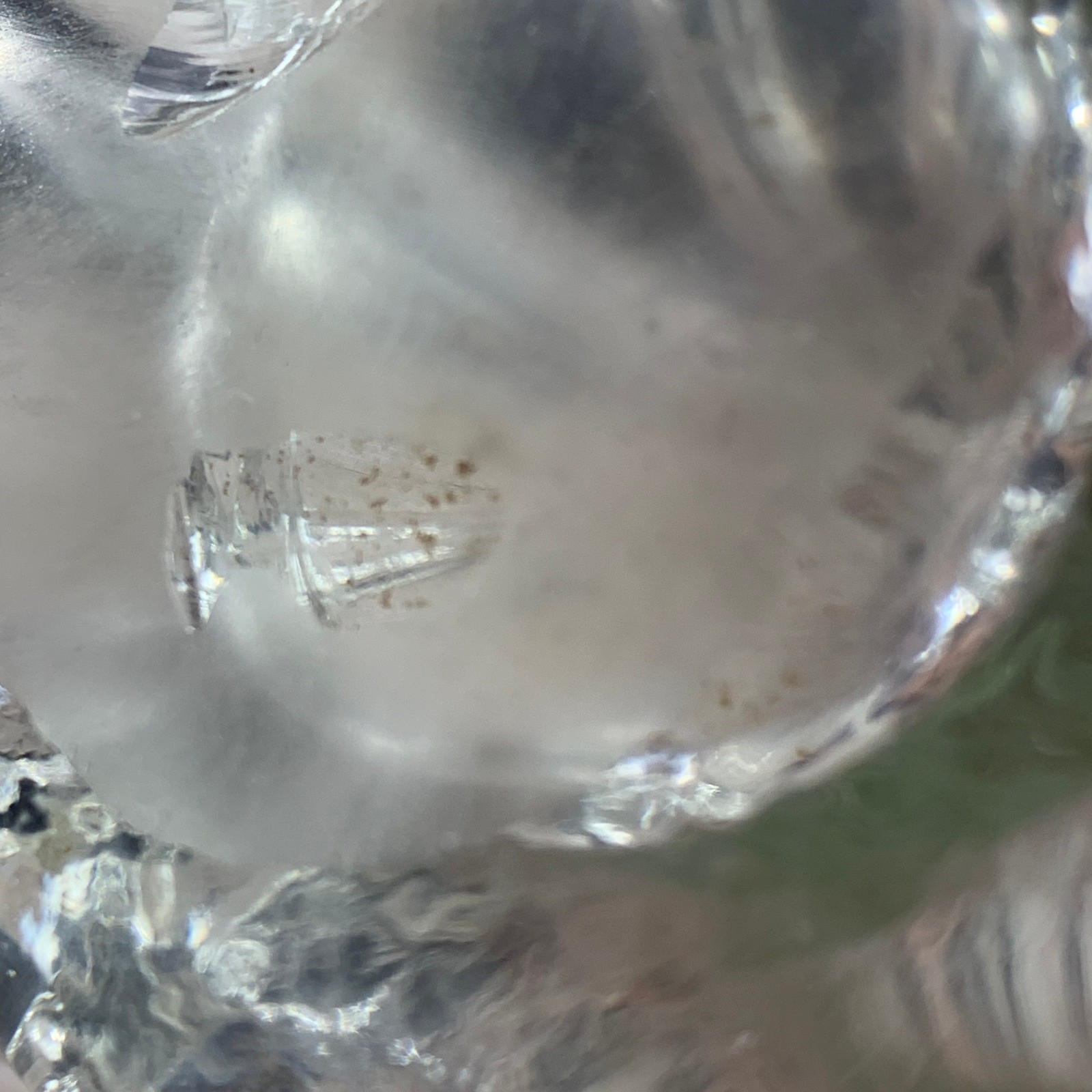 Clear Glass Fluted Trumpet Art Vase Ribbed Swirl Ruffled Rim Decor Vintage