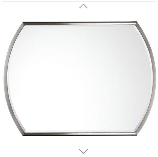 Capital Lighting M362475 32&Prime; x 24&Prime; Polished Nickel Framed Beveled Mirror NEW