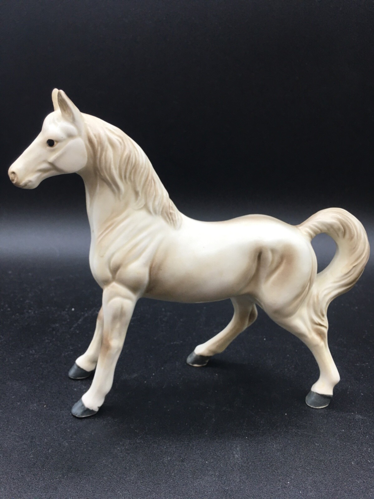 Vintage Enesco Horse Figurine Japan White Grey E 3296 e3296
