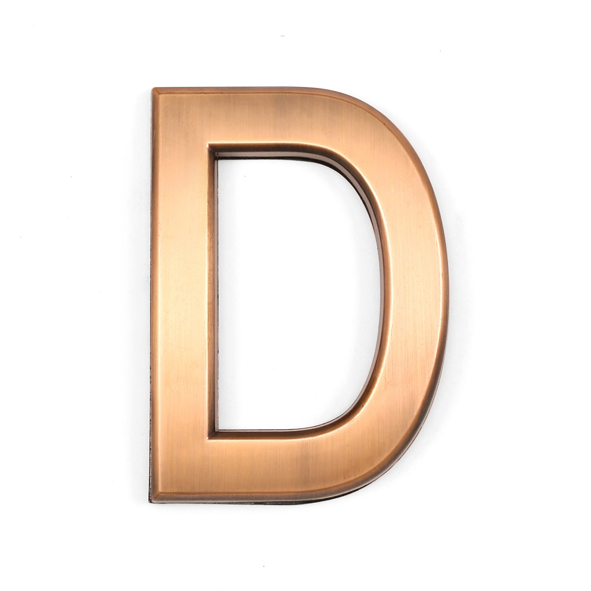 House Letter (D) 4&Prime; Inch Bronze ABS Plastic Outdoor Apartment Mailbox